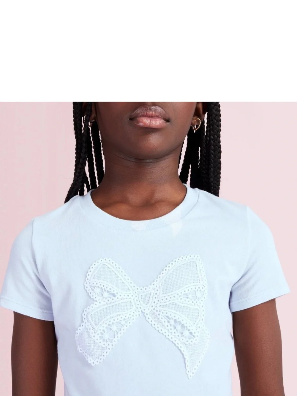 Maeve Bow Appliqué T-Shirt from LoveShackFancy x Target (blue, girl S)